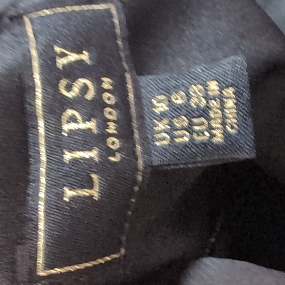 Lipsy Maxi Black Floral Sleeveless Dress...Size 10 - Picture 7 of 8